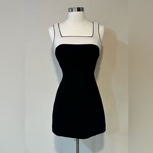 -SOLD ON DEPOP- Bebe Black and White Mini Dress